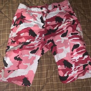 Pink Camo Shorts